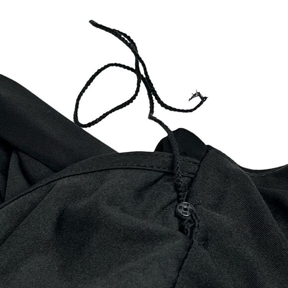 Adrianna Papell black cowl neck shutter pleat dress size 6 - Picture 14 of 16